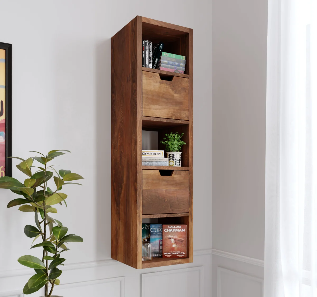 3019 Kitaplık – %100 Gerçek Ağaç, Uzun Ömürlü Kullanım, Kişiye Özel Üretim varyasyon görseli