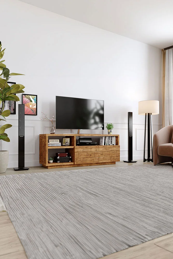 Sardunya Tv Ünitesi – %100 Gerçek Ağaç, Uzun Ömürlü Kullanım, Kişiye Özel Üretim varyasyon görseli