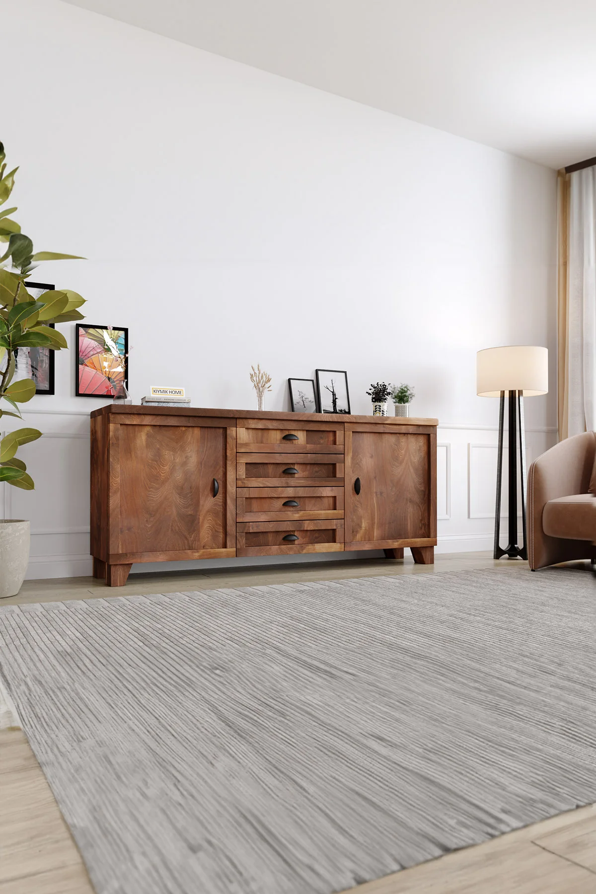 Melisa Konsol – %100 Gerçek Ağaç, Uzun Ömürlü Kullanım, Kişiye Özel Üretim varyasyon görseli