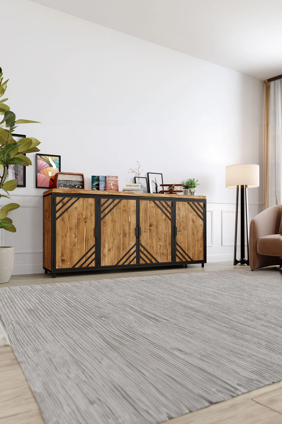 Cennet Konsol – %100 Gerçek Ağaç, Uzun Ömürlü Kullanım, Kişiye Özel Üretim varyasyon görseli