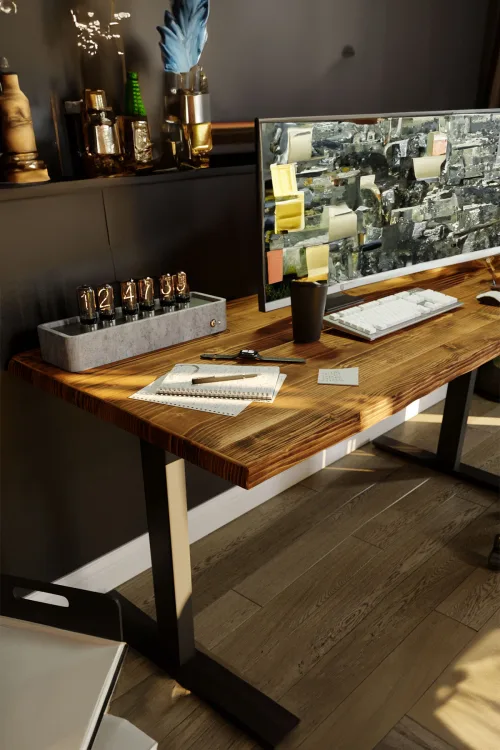 160X75cm Bilgisayar, Oyuncu, Çalışma ve Makam Masası – Köknar Ağacı - Model 6