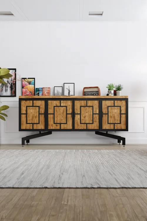 Orkide Konsol – %100 Gerçek Ağaç, Uzun Ömürlü Kullanım, Kişiye Özel Üretim