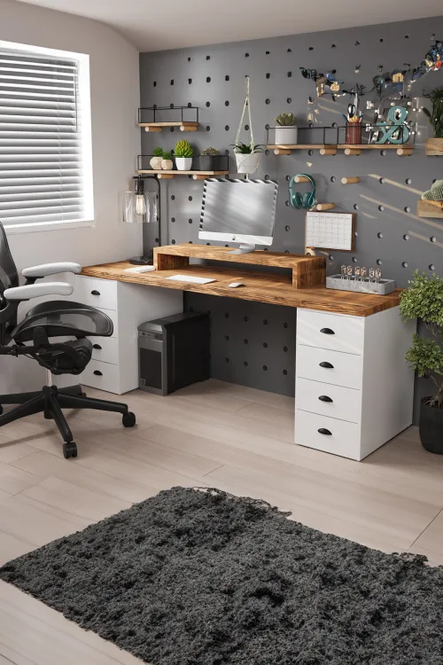 160X75cm Bilgisayar, Oyuncu, Çalışma ve Makam Masası – Köknar Ağacı - Model 9