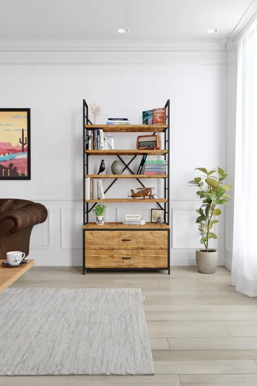 3009 Kitaplık – %100 Gerçek Ağaç, Uzun Ömürlü Kullanım, Kişiye Özel Üretim